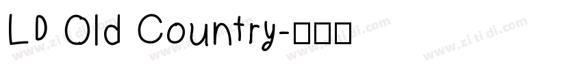 LD Old Country字体转换